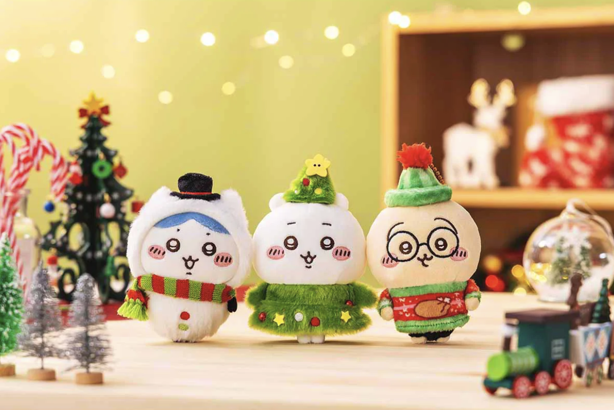 ちいかわ パジャママスコット クリスマス ちいかわ クリスマスだよ！ぷちミニマスコット（ハチワレ